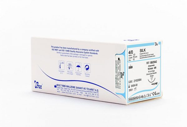 Cərrahi sap ipek (4/0-paçka)