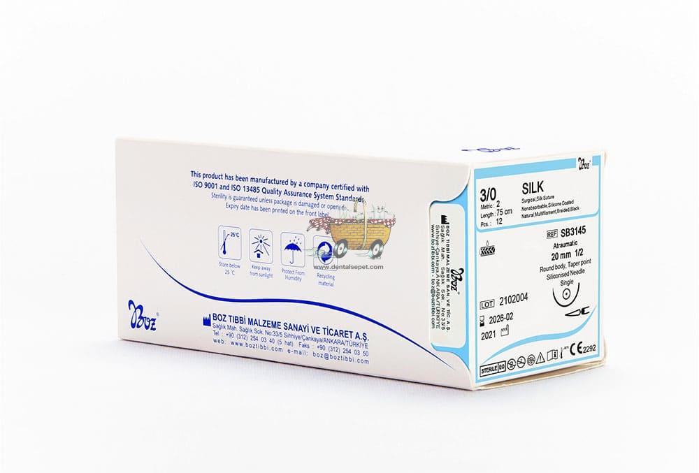 Cərrahi sap ipek (3/0-paçka)