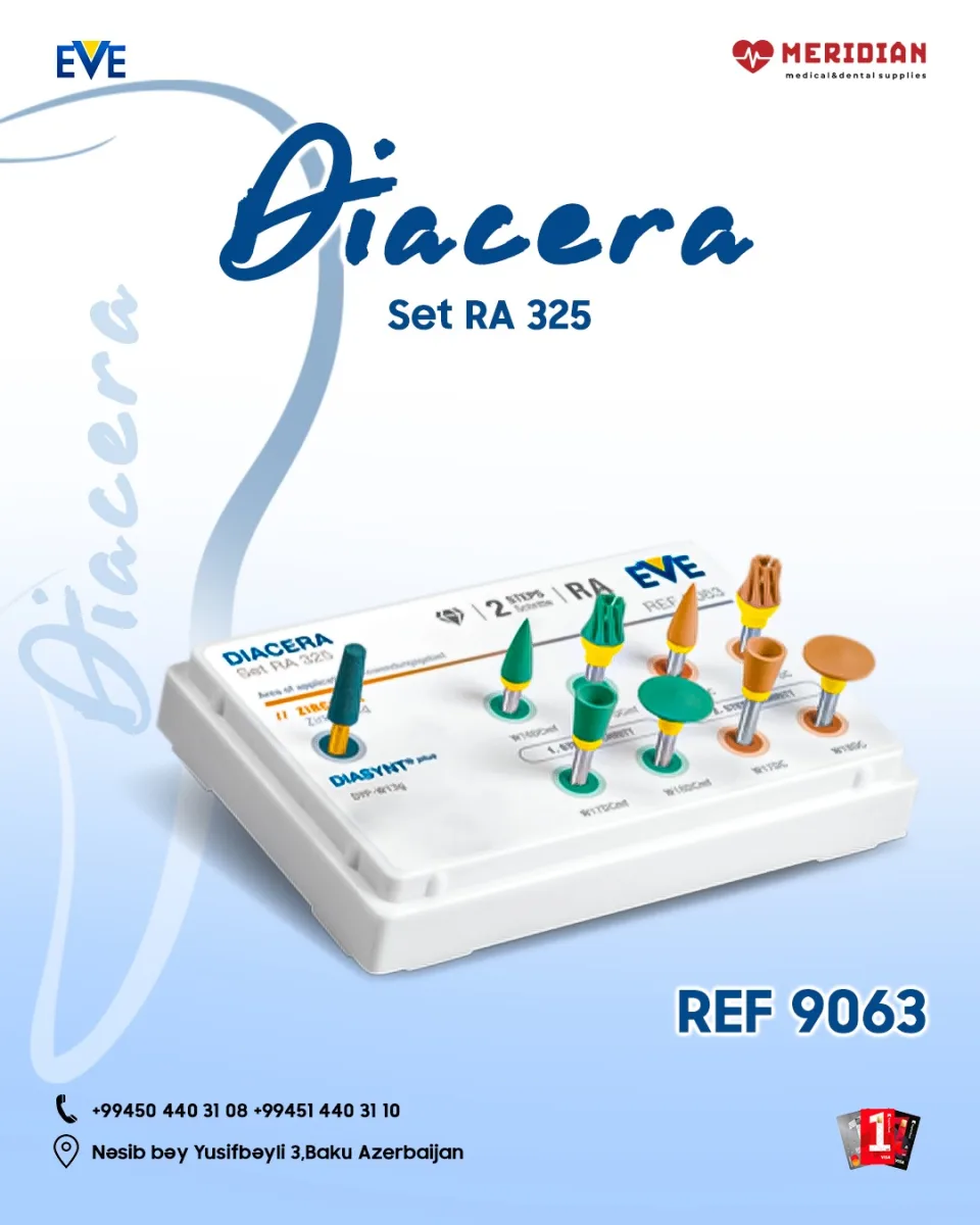 EVE 9063 ( Cilalayıcı Dəst,zirkonyum oksid,feldispat keramika,lityum disilikat )