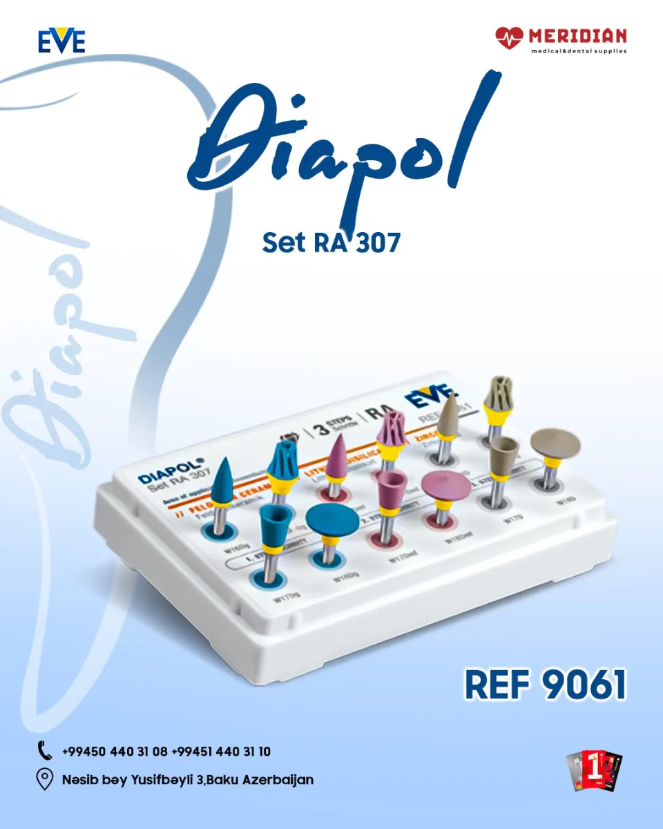 EVE 9061 ( Cilalayıcı Dəst,zirkonyum oksid,feldispat keramika,lityum disilikat )
