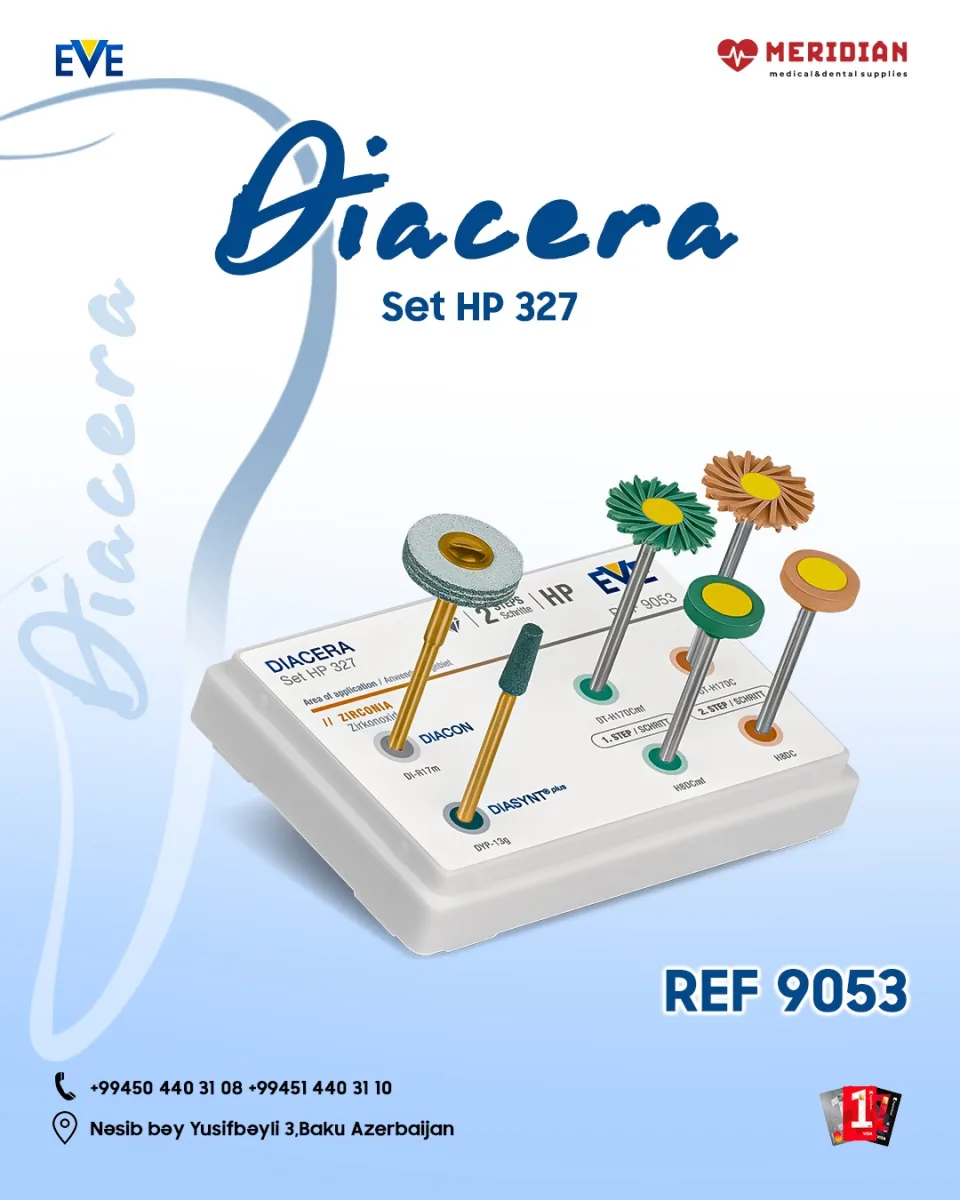 EVE 9053 ( Cilalayıcı Dəst,zirkonyum oksid,feldispat keramika,lityum disilikat )