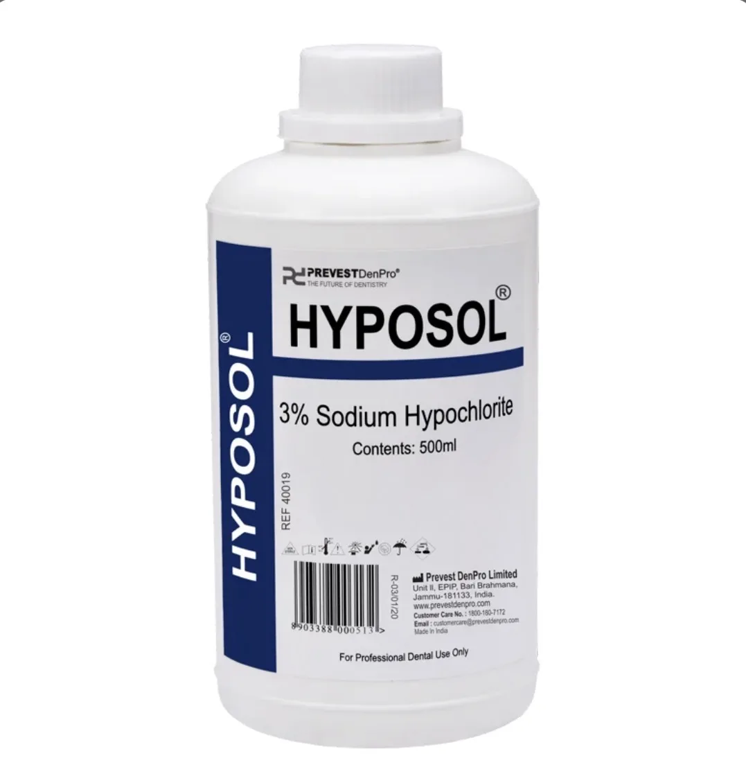 Hyposol 3% Sodium Hypochlorite – Endodontik Kanal Yuma Məhlulu