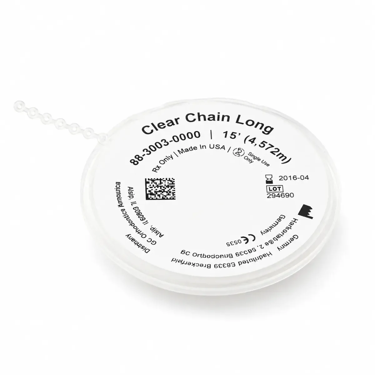 GC Ortho Clear Chain Long 88-3003-0000