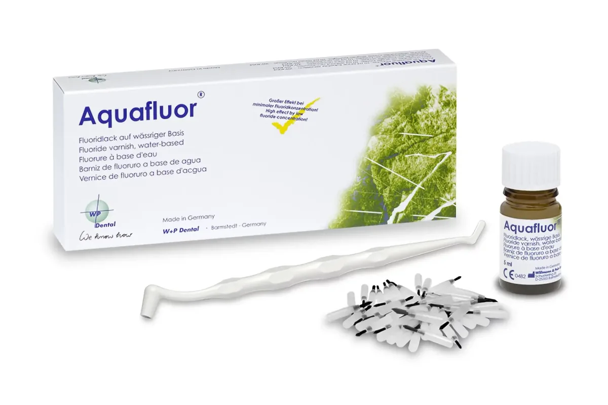 WP Dental Aquafluor-fluoride dispersiyası - 5ml su əsaslı, solventsiz+aksesuarlar