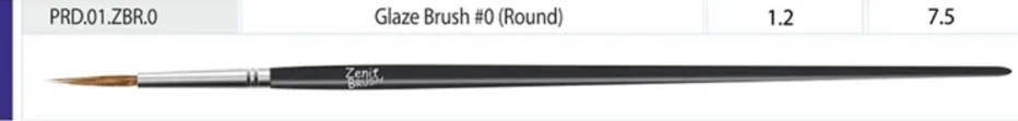 Zenit Brush #0 Round – Kompozit Restavrasiya Fırçası