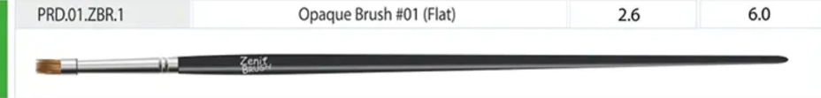Zenit Brush #01 Flat – Kompozit Restavrasiya Fırçası