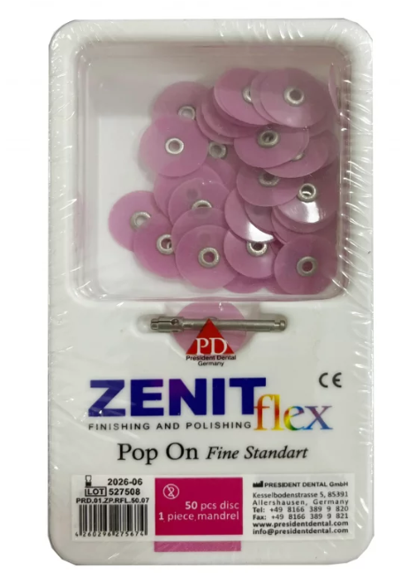 Zenit Flex Pop On Mini, Fine Standart – Bitirmə və Parlatma Disk Sistemi