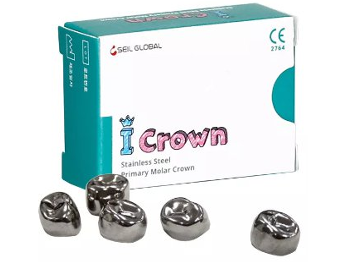 I Crown Paslanmaz Metal Diş Tacı – 5 ədəd Eyni Ölçü