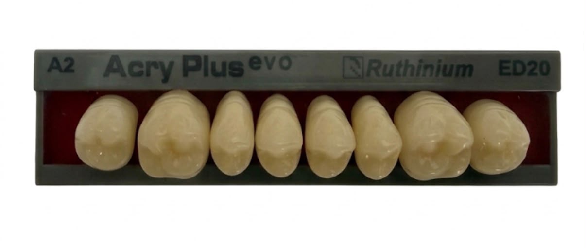 Ruthinium Acry Plus Evo ED20 A2 – Arxa Süni Diş Dəsti